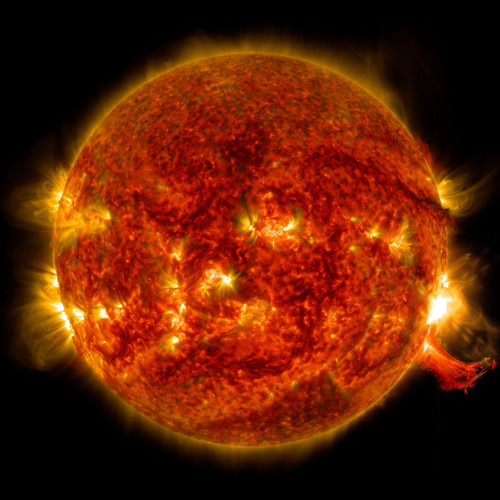 Mid-level Solar Flare