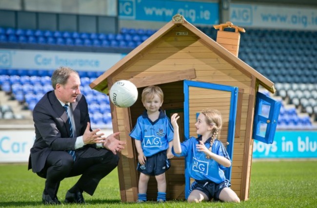 Jim Gavin with Adam Goldrick-McCann and Grace Goldrick-McCann