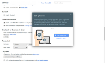 Chromebook smart unlock