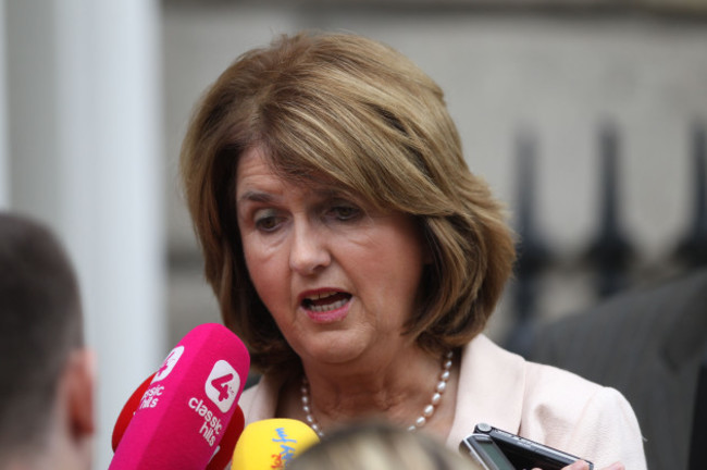 Joan Burton press conference