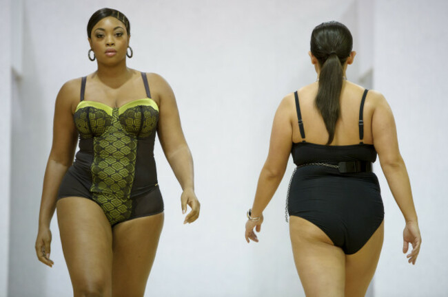 Britain London Fashion Week Plus Size