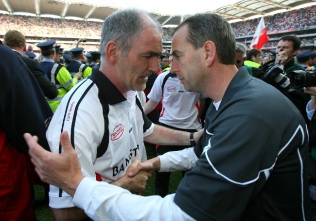 Mickey Harte and Pat O'Shea
