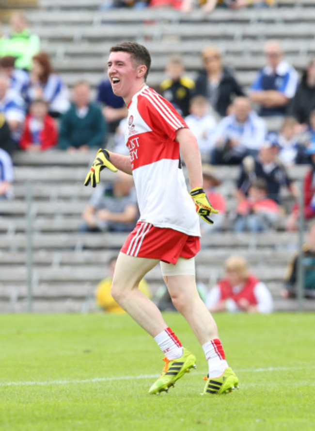 Tiaran Flanagan celebrates scoring a goal