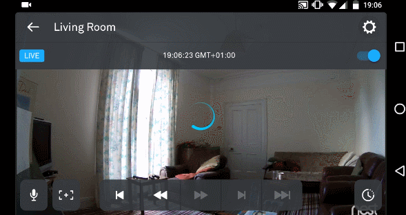 Nest Cam 2 menu