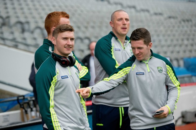 James O'Donoghue, Kieran Donaghy and Kieran O'Leary before the game