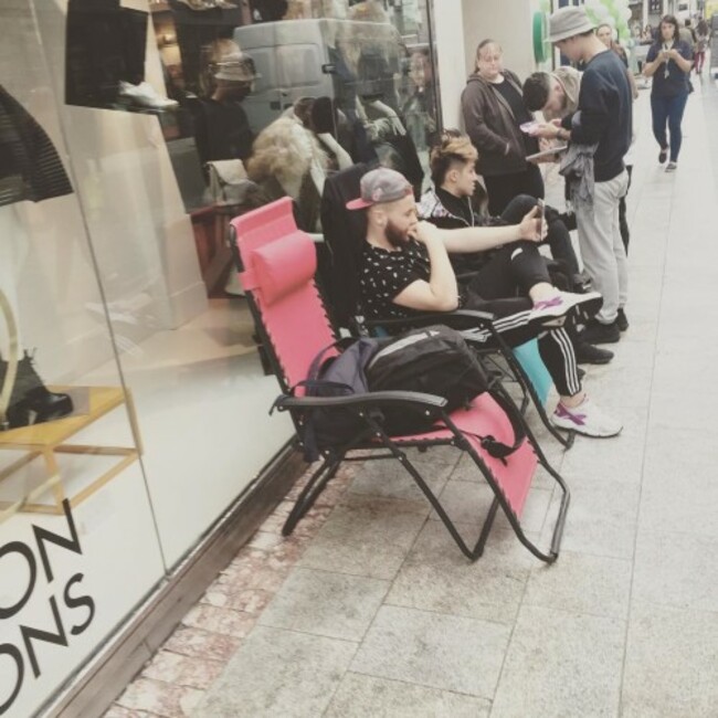 Queue beginning a day early for #yeezyboost trainers #bt2 #brownthomasdublin #yeezy #kanye