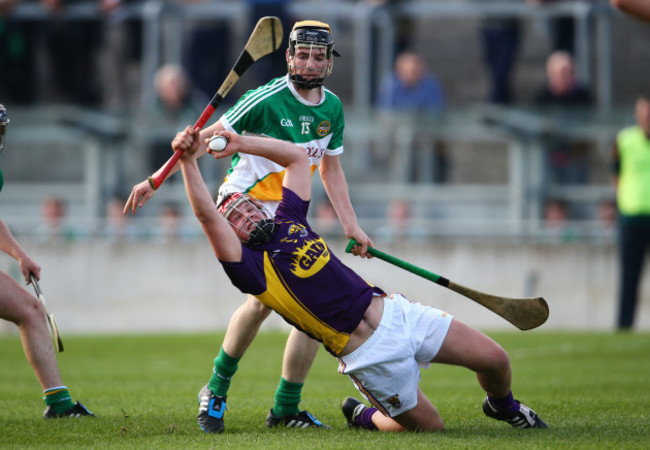 Adrian Cleary tackles Gavin Bailey