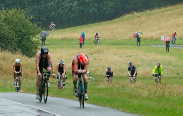 A view of the Olympic distance triathlon