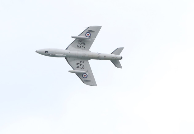 19/7/2015. A Hawker Hunter T7 takes part in the 10