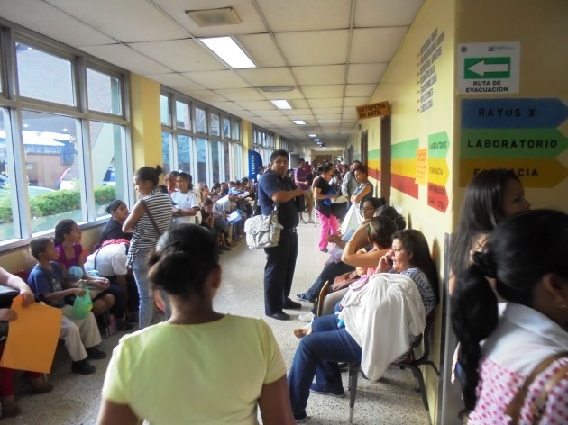 Inside Escuela Hospital in Honduras