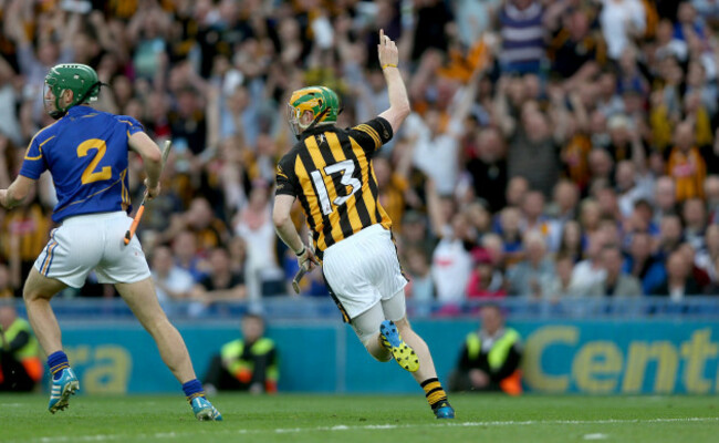 Richie Power celebrates scoring his side's first goal