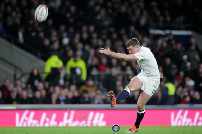 George Ford converts a try