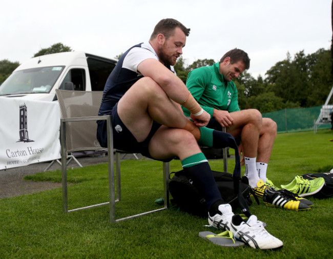 Cian Healy and Jared Payne