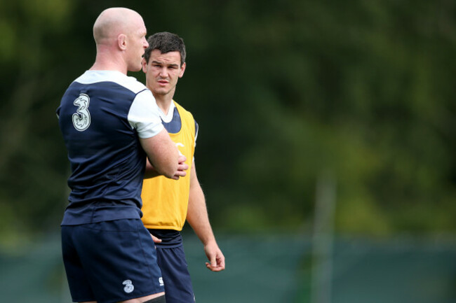 Jonathan Sexton and Paul O'Connell