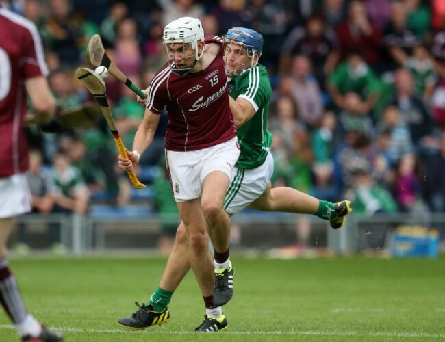 Jason Flynn is fouled by Michael Casey to win a penalty