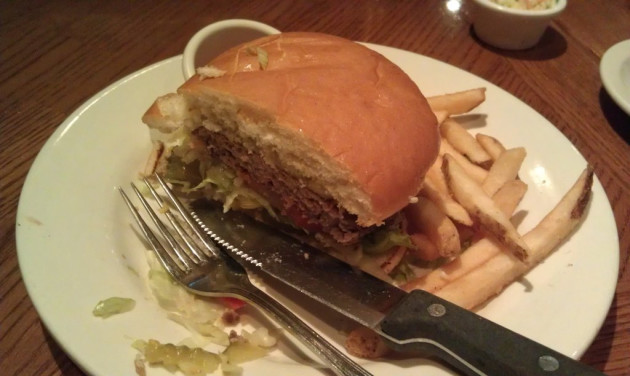 Europe has ruined me. Eating burgers with a fork and knife? Don't know about this...