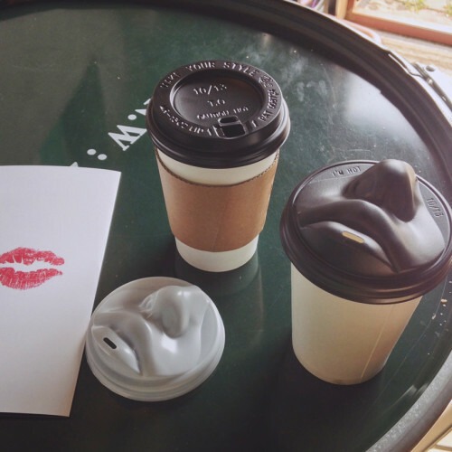 This lipshaped coffee cup lid is next level creepy · The Daily Edge