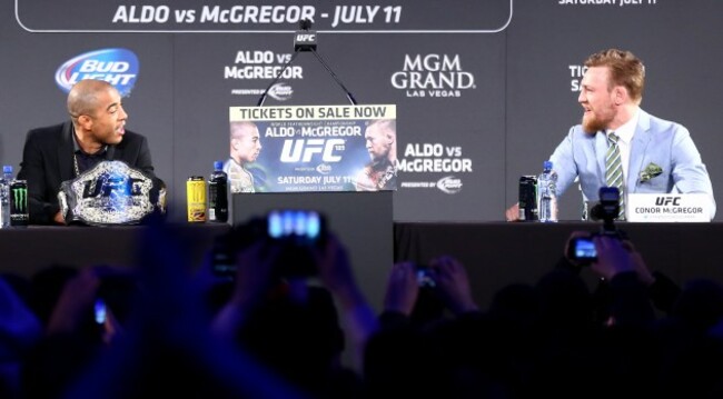 Jose Aldo and Conor McGregor