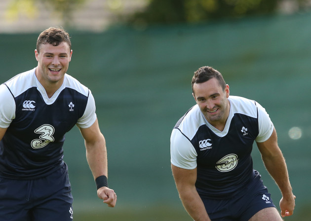 Robbie Henshaw and Dave Kearney