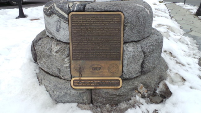 Sandhog memorial in Katona Avenue, the Bronx