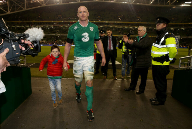 Paul O'Connell and his son Paddy