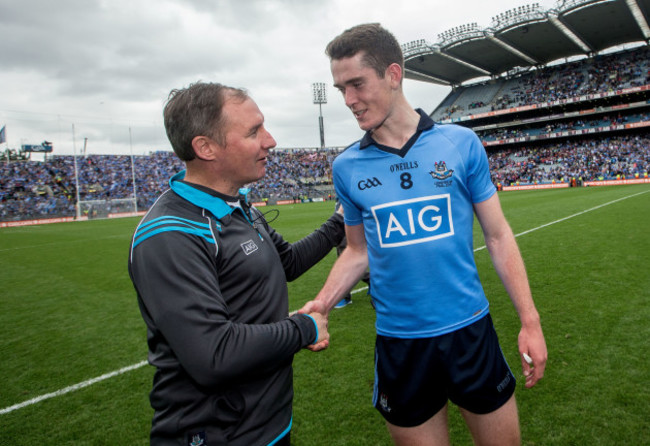 Jim Gavin and Brian Fenton after the game