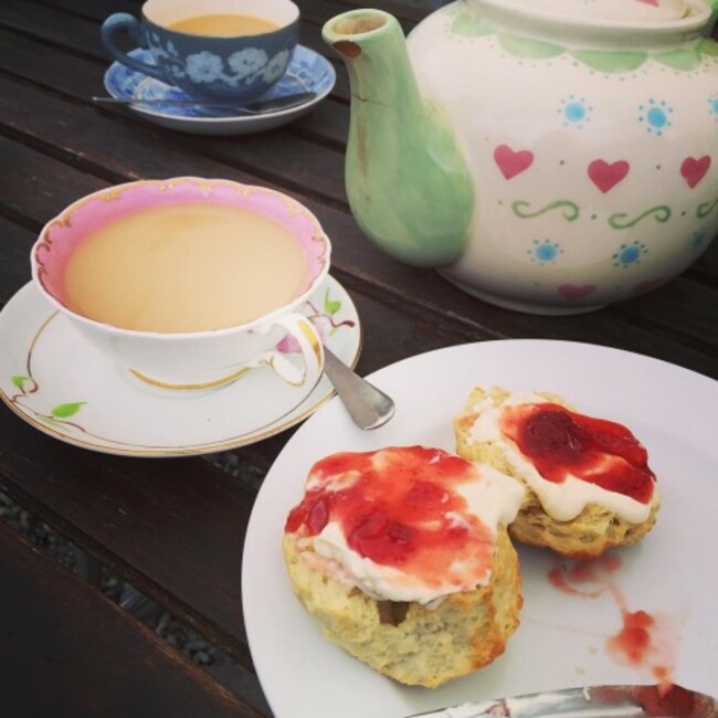 Yum #scones and #tea