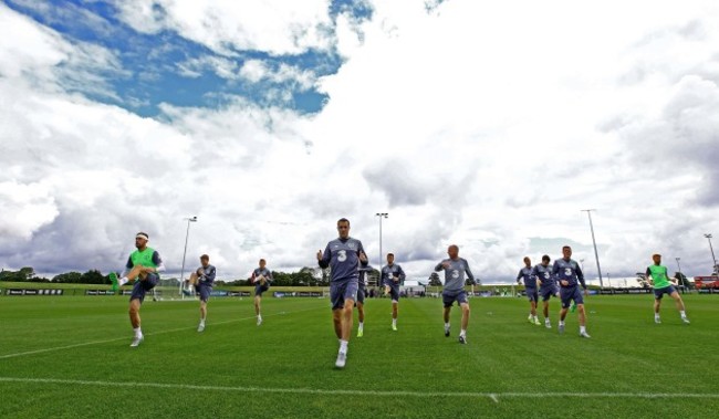 A view from Republic of Ireland training today