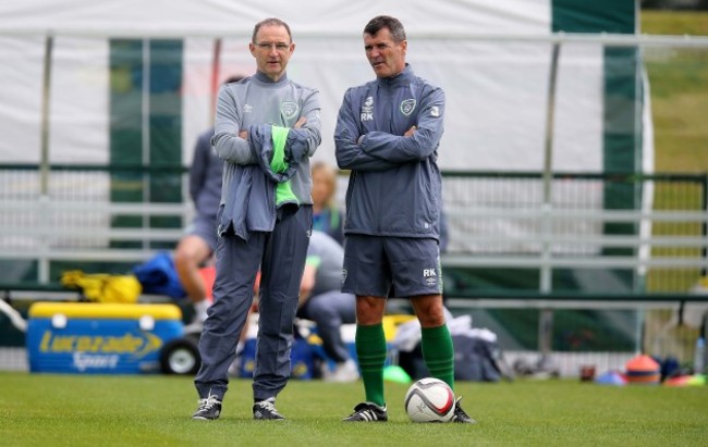 Martin O'Neill and Roy Keane