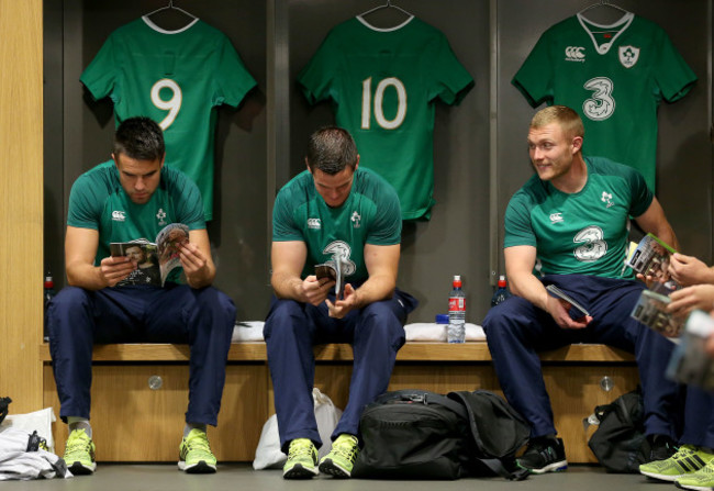 Conor Murray, Jonathan Sexton and Keith Earls