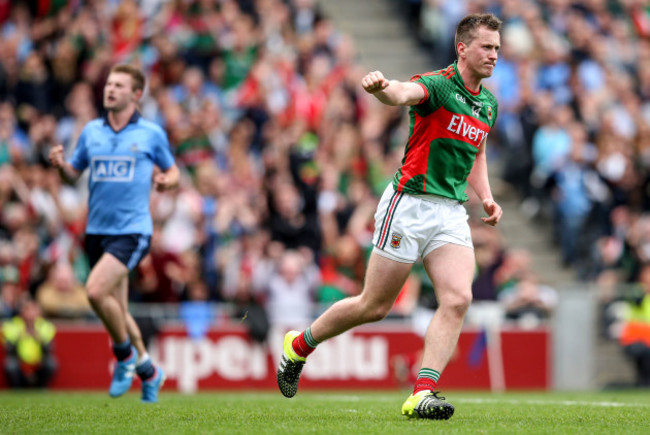 Cillian OÕConnor celebrates scoring a late penalty