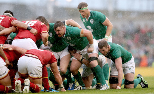 Dave Kilcoyne, Jamie Heaslip and Donnacha Ryan