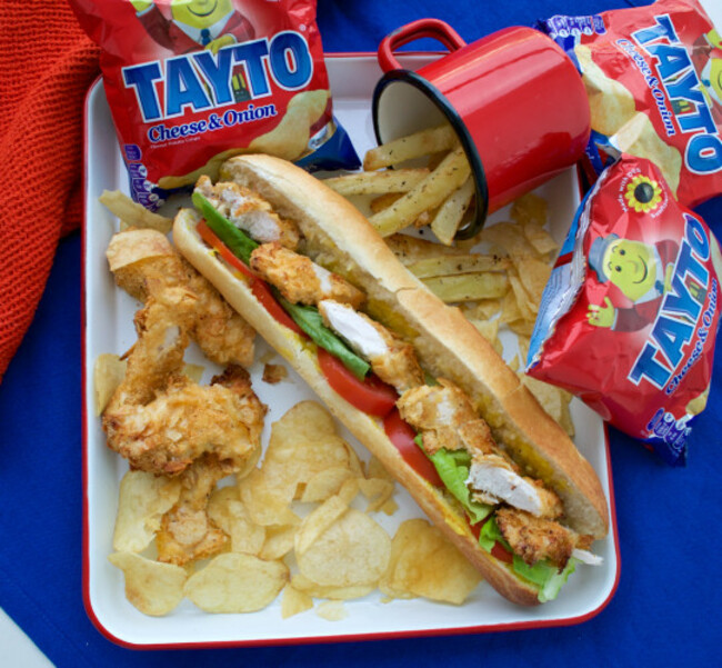 filled tayto chicken roll