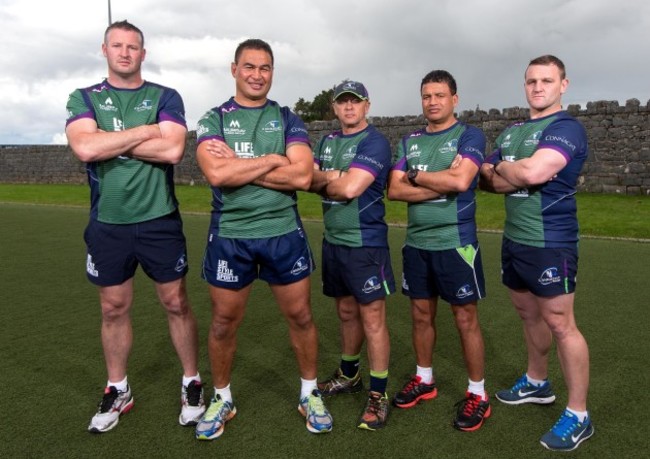 Jimmy Duffy, Pat Lam, Dave Ellis, Andre Bell and Conor McPhillips