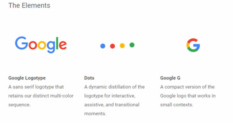 google elements logos