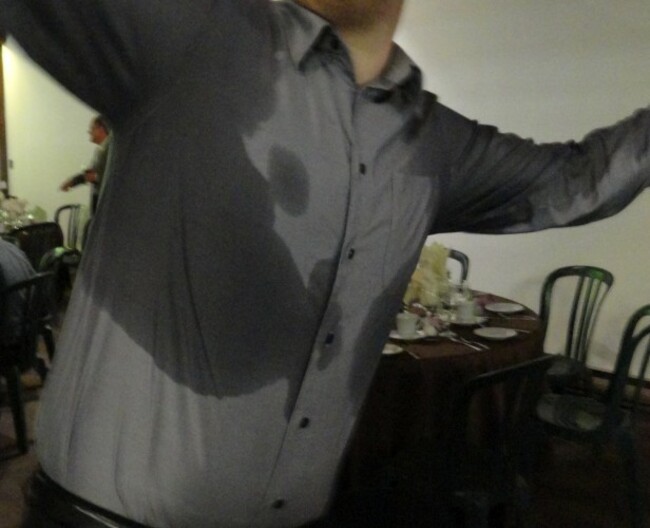 sweaty shirt