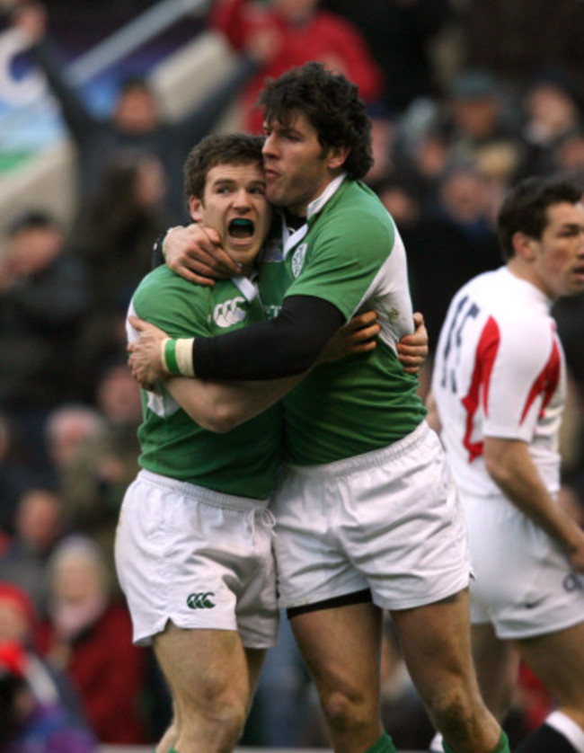 Gordon D'Arcy and Shane Horgan