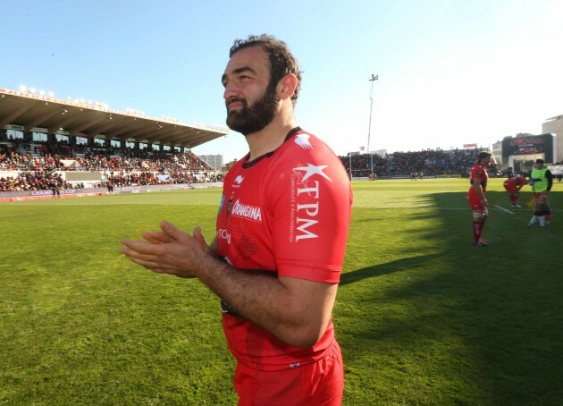 Mamuka Gorgodze celebrates