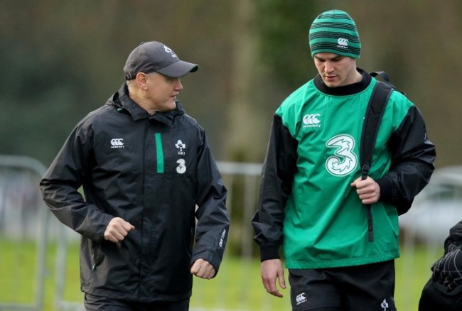 Joe Schmidt  with Jonathan Sexton