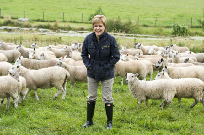 Sturgeon visits South Slipperfield Farm