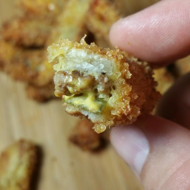 I hope the Internet is ready for this!!! The MC FRY MC donalds cheese burger rolled,sliced breaded and fried.. Making this the tastiest fry ever. Watch previous video #foodbeast