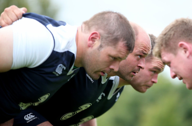 Mike Ross, Rory Best and Jack McGrath