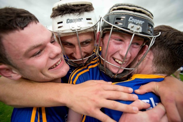 Rudhan Mulrooney, Liam McCutcheon, Kevin Hassett and Cian Darcy celebrate after the game