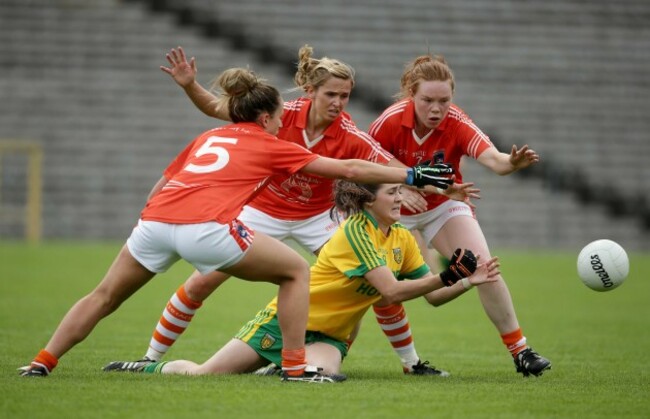 Katy Herron with Sharon Reel, Niamh Marley and Sinead McCleary