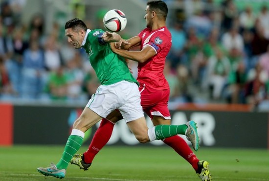 Robbie Keane with Joseph Chipolina