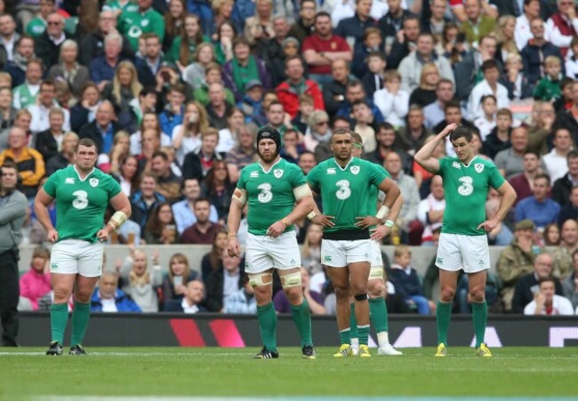 Jack McGrath, Sean O&Otilde;Brien, Simon Zebo and Jonathan Sexton