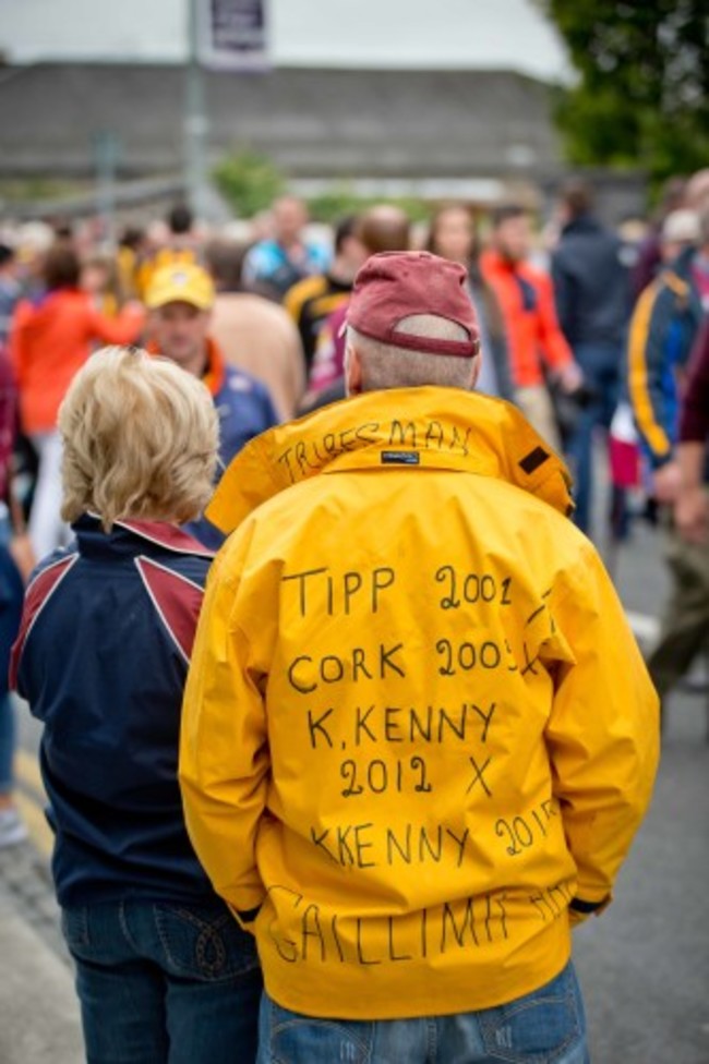 A Galway fan before the game