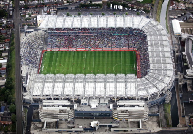 An aerial view of Croke Park