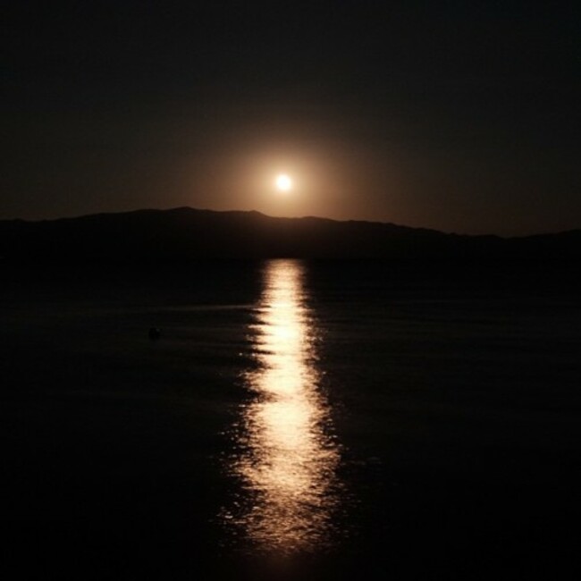 Moonrise on the lake