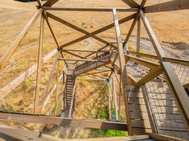 you-have-to-climb-four-flights-of-stairs-to-enter-the-388-square-foot-home-which-stands-40-feet-tall-it-has-cellphone-service-internet-lights-and-running-water